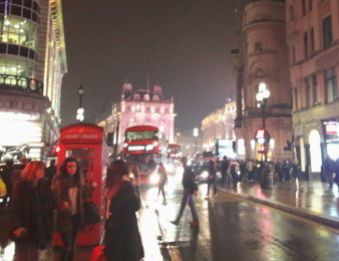Piccadilly Circus on a Saturday Evening